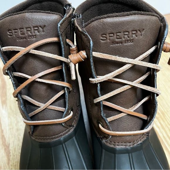 Sperry | Top-Sider  Saltwater Duck Boot Size 6.5 Dark Brown - Picture 7 of 9